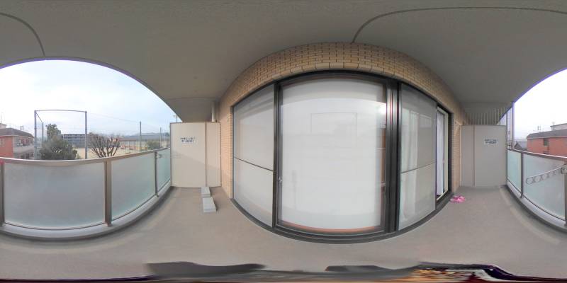 パノラマ画像バルコニー