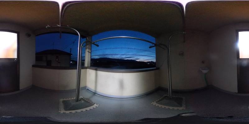 パノラマ画像バルコニー