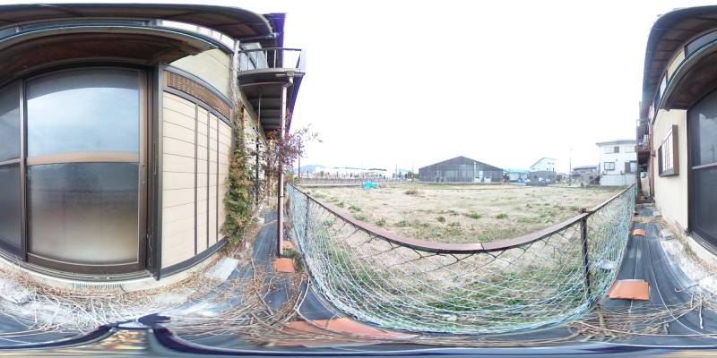 パノラマ画像バルコニー