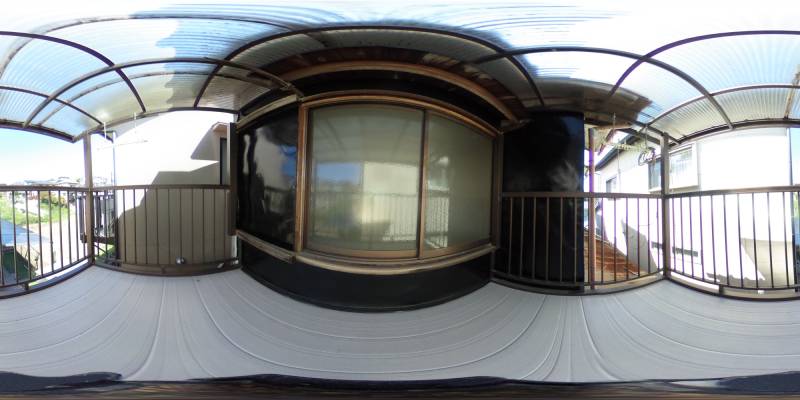 パノラマ画像バルコニー