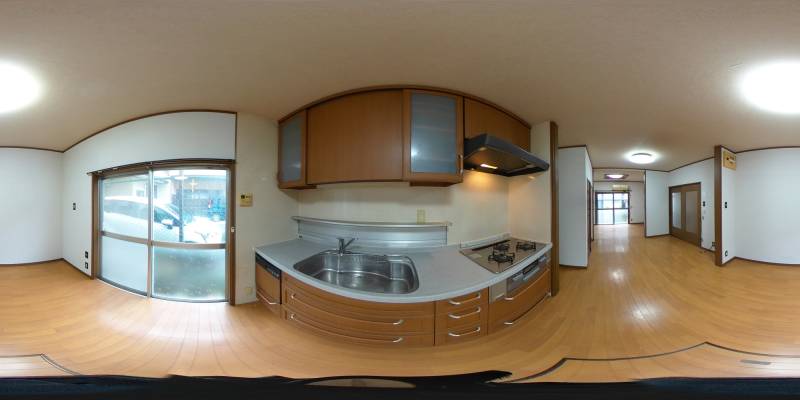パノラマ画像キッチン