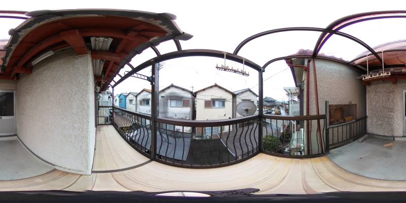 パノラマ画像バルコニー