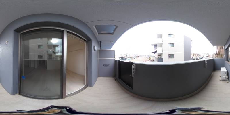 パノラマ画像バルコニー