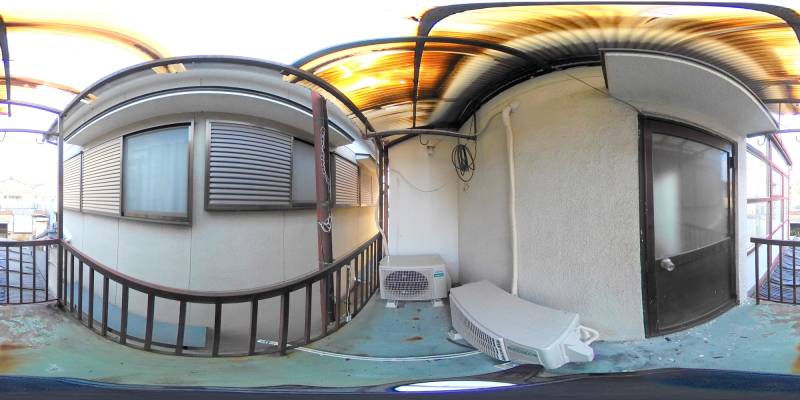 パノラマ画像バルコニー