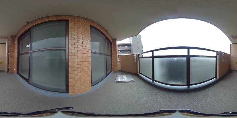 パノラマ画像バルコニー