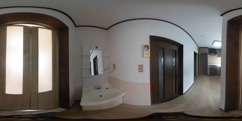 パノラマ画像洗面所