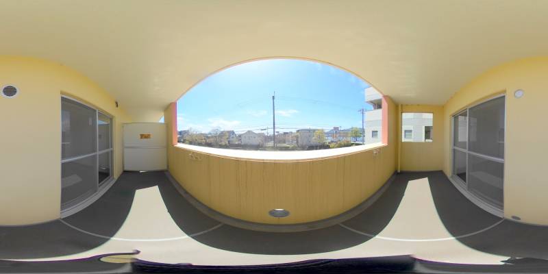 パノラマ画像バルコニー