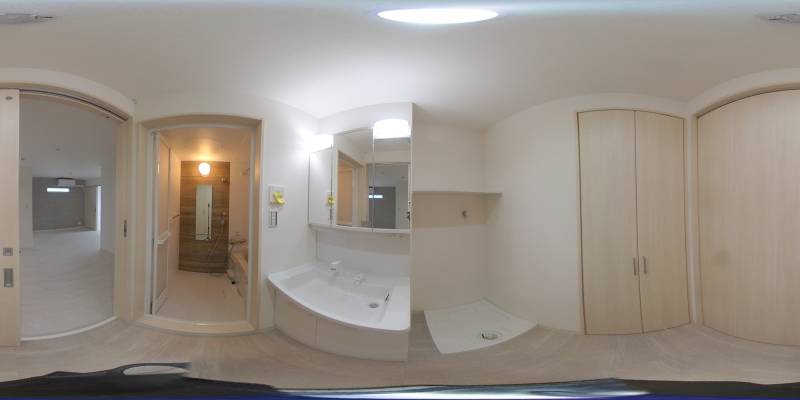 パノラマ画像洗面所