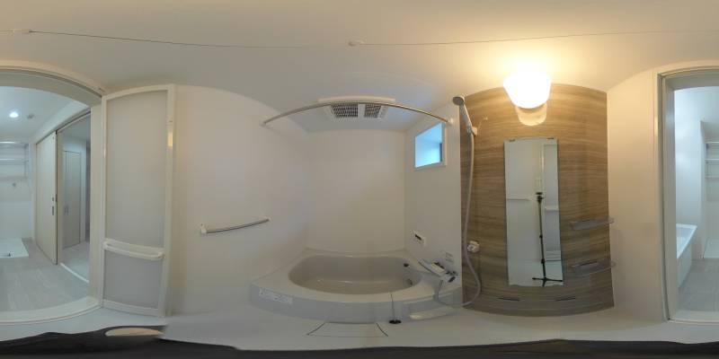 パノラマ画像バスルーム