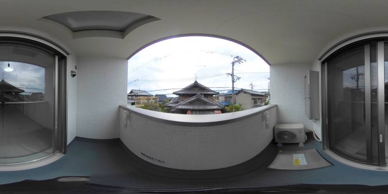 パノラマ画像バルコニー
