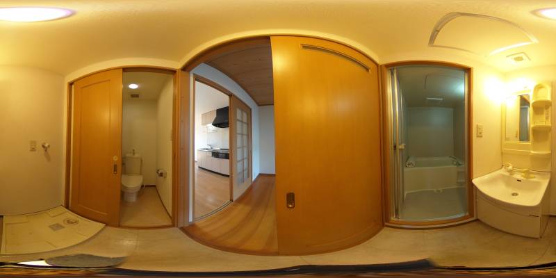 パノラマ画像洗面所