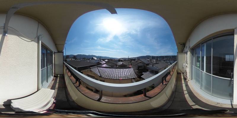パノラマ画像バルコニー