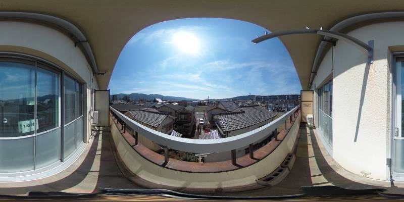 パノラマ画像バルコニー