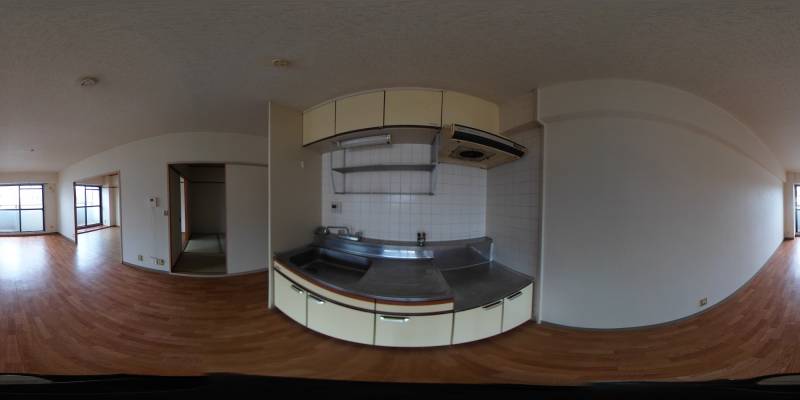 パノラマ画像キッチン