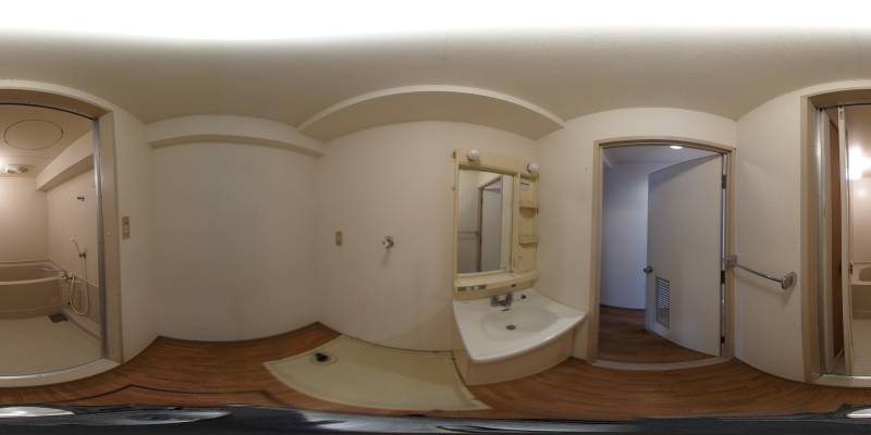 パノラマ画像洗面所