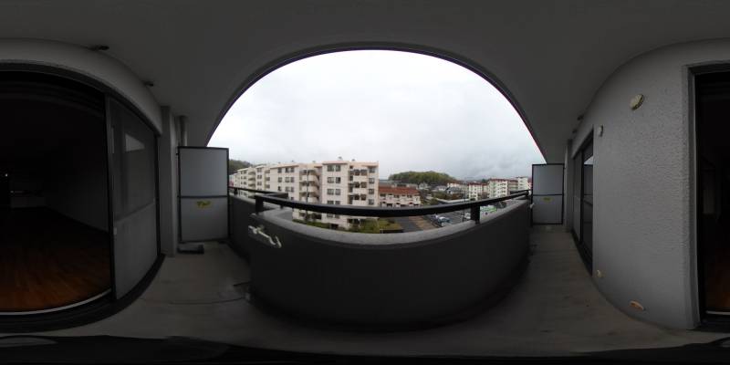 パノラマ画像バルコニー