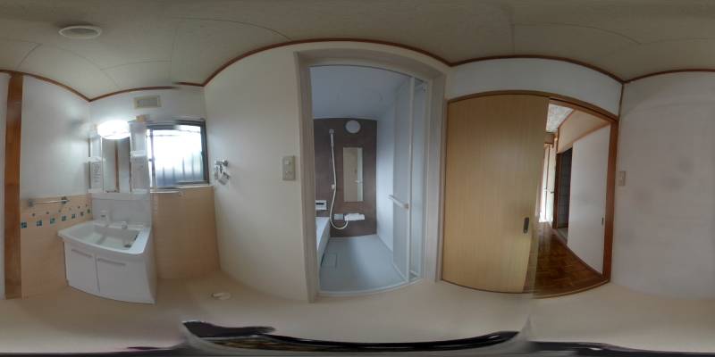 パノラマ画像洗面所