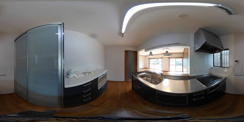 パノラマ画像キッチン