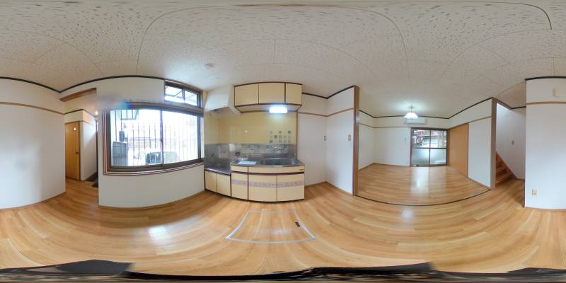 パノラマ画像キッチン