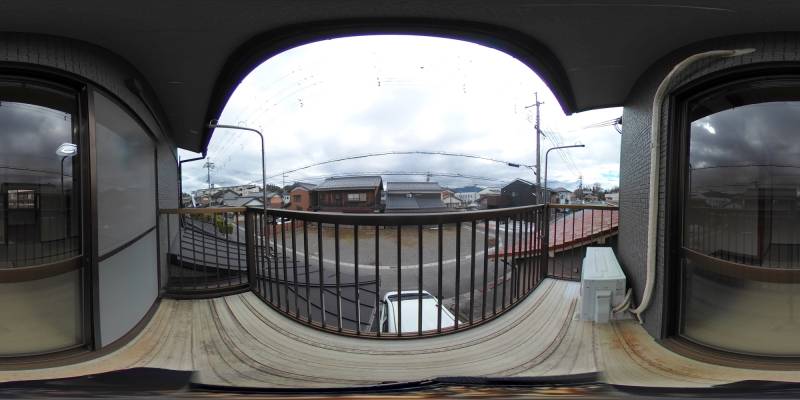 パノラマ画像バルコニー