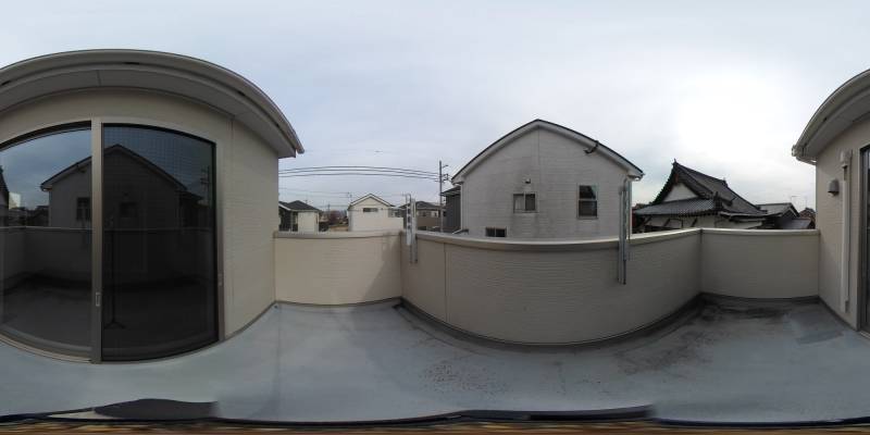 パノラマ画像バルコニー