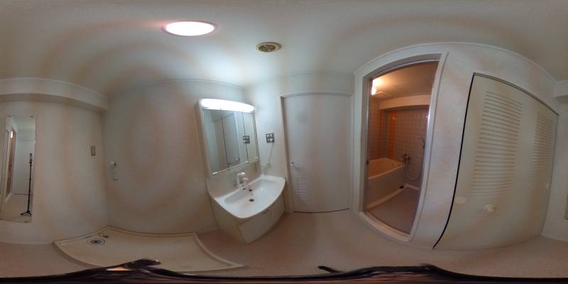 パノラマ画像洗面所