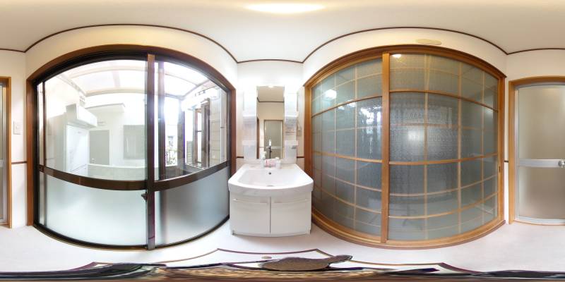 パノラマ画像洗面所