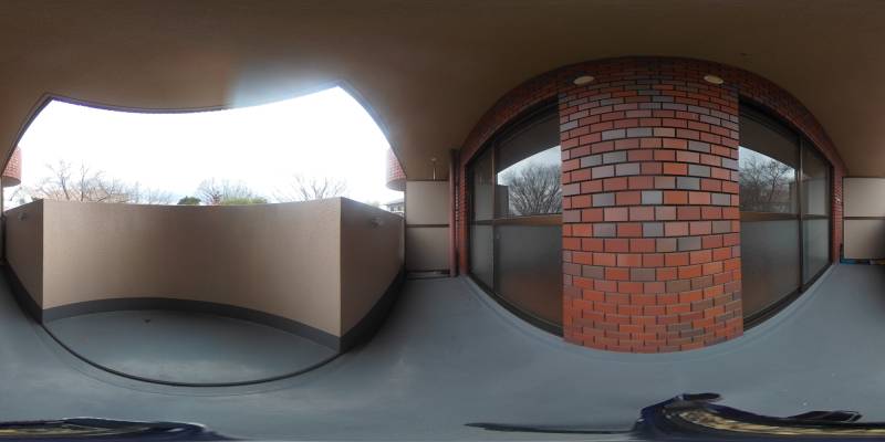 パノラマ画像バルコニー