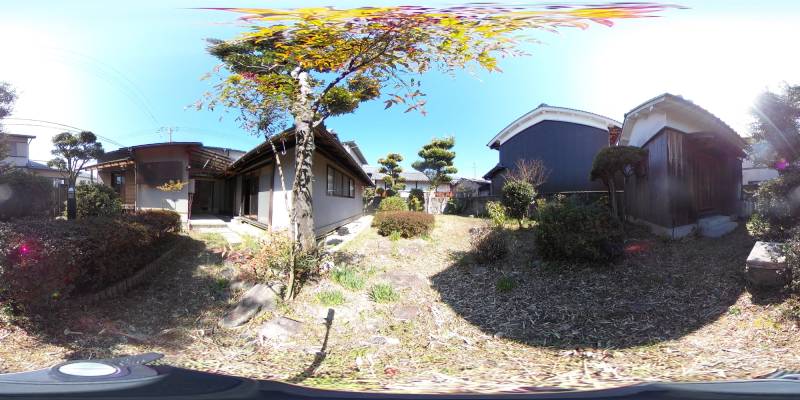 パノラマ画像庭