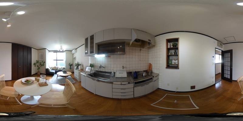 パノラマ画像キッチン