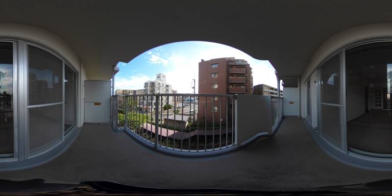 パノラマ画像バルコニー