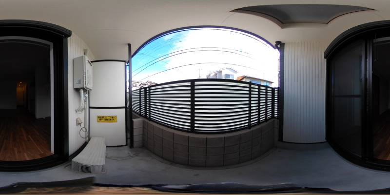 パノラマ画像バルコニー