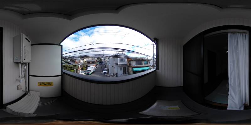 パノラマ画像バルコニー