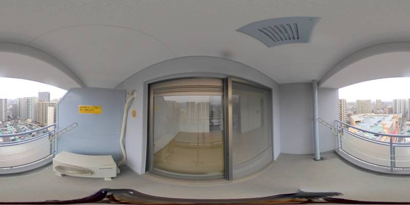 パノラマ画像バルコニー