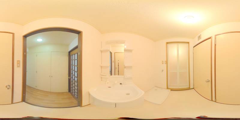 パノラマ画像洗面所