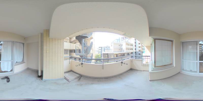 パノラマ画像バルコニー