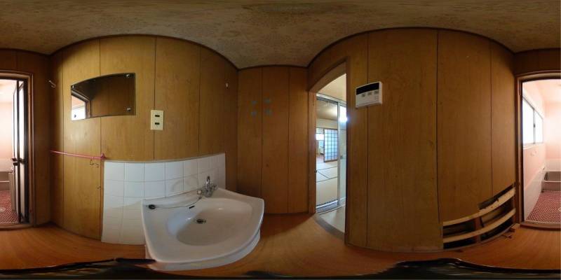 パノラマ画像洗面所