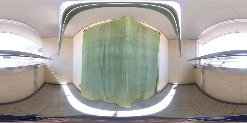 パノラマ画像バルコニー