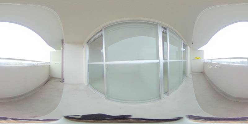 パノラマ画像バルコニー