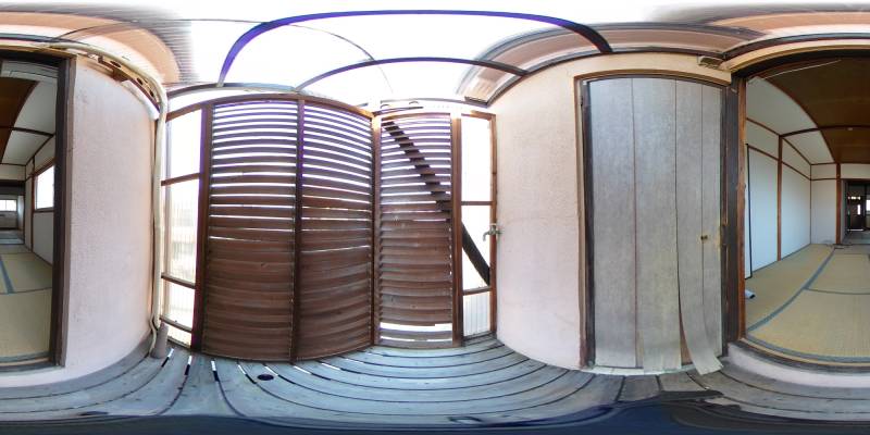 パノラマ画像バルコニー