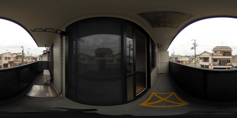 パノラマ画像バルコニー