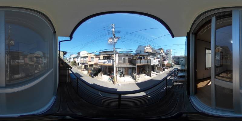 パノラマ画像バルコニー