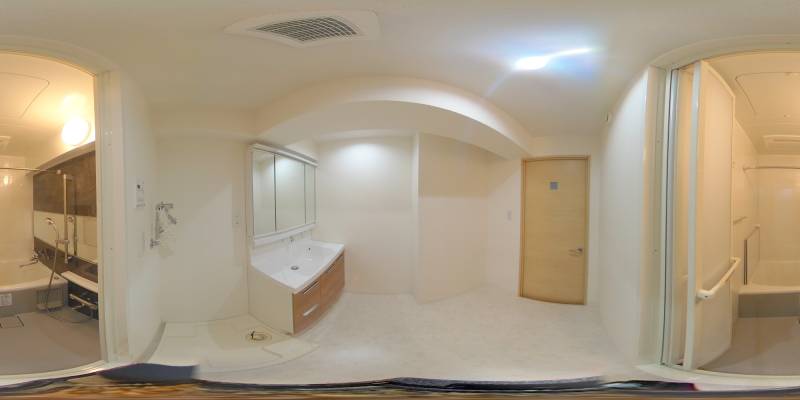 パノラマ画像バスルーム