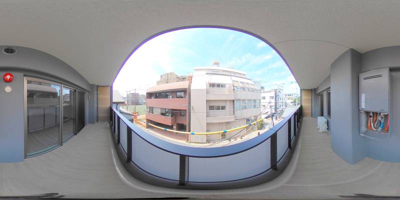 パノラマ画像バルコニー