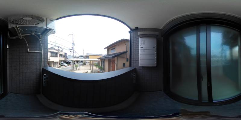 パノラマ画像バルコニー