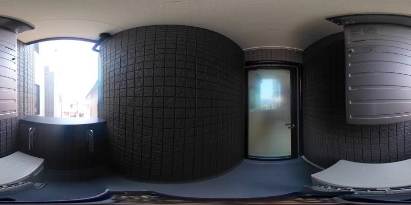 パノラマ画像バルコニー