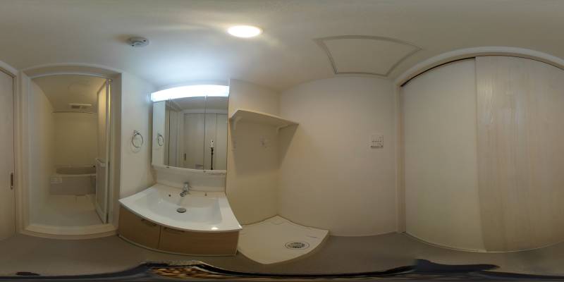 パノラマ画像洗面所