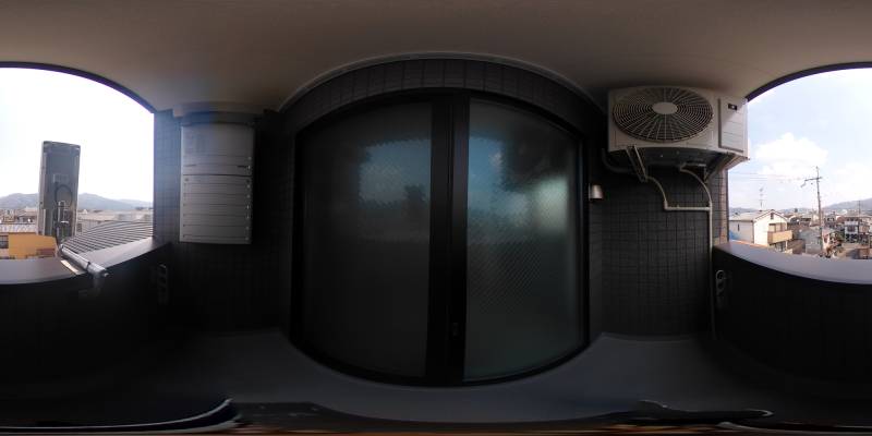 パノラマ画像バルコニー