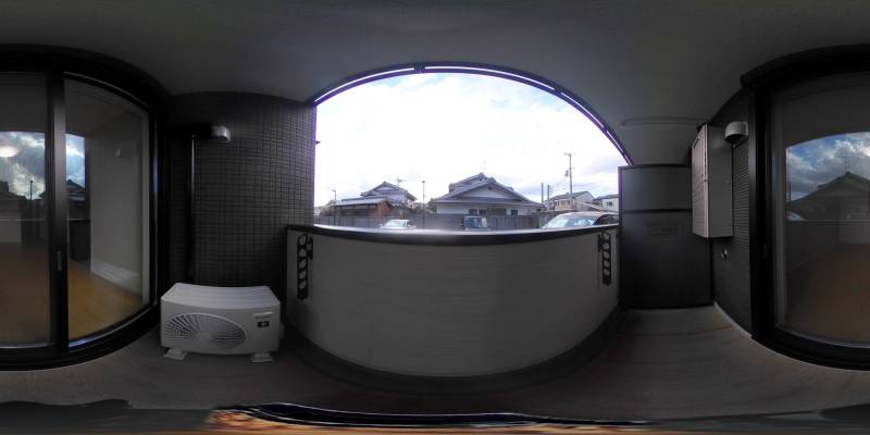 パノラマ画像バルコニー