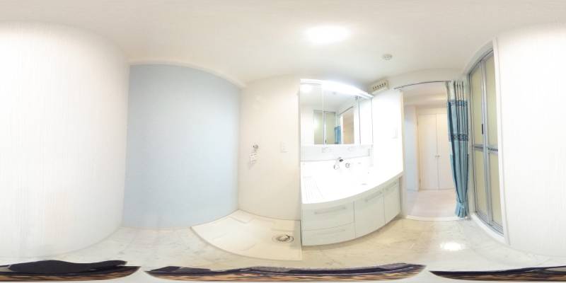 パノラマ画像洗面所